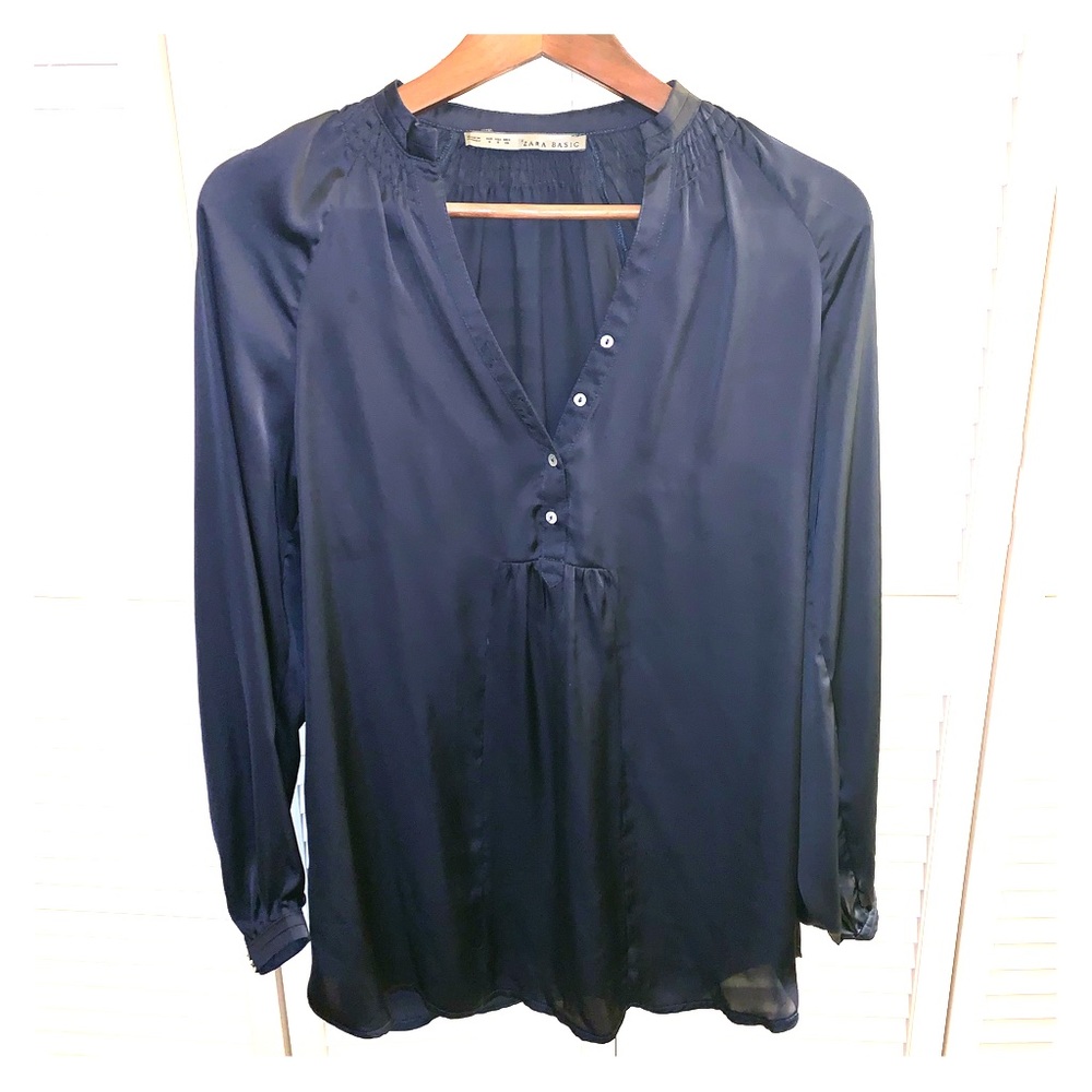 Zara Dark Navy Top